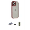 MARSİLYAN™- iPhone 12 Pro Max Kılıf Eksen Doku Prime - Siyah Joko Magic 5D Hayalet Cam + Renkli Kamera Lens Koruma Cam - TU