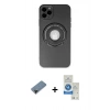 MARSİLYAN™- iPhone 12 Pro Max Kılıf Eksen Klasik Prime - Şeffaf Royal Nano Ekran Koruyucu + Shine Kamera Lens Koruma Cam - SH