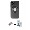 MARSİLYAN™- iPhone 12 Pro Max Kılıf Eksen Klasik Prime - Şeffaf Royal Nano Ekran Koruyucu + Shine Kamera Lens Koruma Cam - SABE