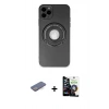MARSİLYAN™- iPhone 12 Pro Max Kılıf Eksen Klasik Prime - Şeffaf Temperli Cam Ekran Koruyucu + Renkli Kamera Lens Koruma Cam - MI