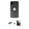 MARSİLYAN™- iPhone 12 Pro Max Kılıf Eksen Klasik Prime - Şeffaf Temperli Cam Ekran Koruyucu + Renkli Kamera Lens Koruma Cam - PE