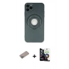 MARSİLYAN™- iPhone 12 Pro Max Kılıf Eksen Klasik Prime - Şeffaf Temperli Cam Ekran Koruyucu + Shine Kamera Lens Koruma Cam - SABE