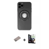 MARSİLYAN™- iPhone 12 Pro Max Kılıf Eksen Klasik Prime - Şeffaf Temperli Cam Ekran Koruyucu + Shine Kamera Lens Koruma Cam - SABE