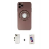 MARSİLYAN™- iPhone 12 Pro Max Kılıf Eksen Klasik Prime - Siyah Joko 5D Cam + Shine Kamera Lens - GD