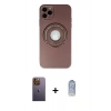 MARSİLYAN™- iPhone 12 Pro Max Kılıf Eksen Klasik Prime - Siyah Joko Magic 5D Cam + Neon Fosforlu Kamera Lens - SI