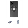 MARSİLYAN™- iPhone 12 Pro Max Kılıf Eksen Klasik Prime - Siyah Joko Magic 5D Cam + Renkli Kamera Lens Koruma Cam - MI