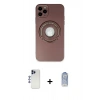 MARSİLYAN™- iPhone 12 Pro Max Kılıf Eksen Klasik Prime - Siyah Joko Magic 5D Cam + Shine Kamera Lens - LT