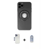 MARSİLYAN™- iPhone 12 Pro Max Kılıf Eksen Klasik Prime - Siyah Joko Magic 5D Cam + Shine Kamera Lens - LT