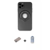 MARSİLYAN™- iPhone 12 Pro Max Kılıf Eksen Klasik Prime - Siyah Joko Magic 5D Cam + Shine Kamera Lens Koruma Cam - SABE
