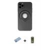 MARSİLYAN™- iPhone 12 Pro Max Kılıf Eksen Klasik Prime - Siyah Joko Magic 5D Hayalet Cam + Shine Kamera Lens Koruma Cam - MI