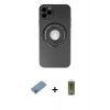 MARSİLYAN™- iPhone 12 Pro Max Kılıf Eksen Klasik Prime - Siyah Joko Magic 5D Hayalet Cam + Shine Kamera Lens Koruma Cam - GI