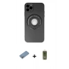 MARSİLYAN™- iPhone 12 Pro Max Kılıf Eksen Klasik Prime - Siyah Joko Magic 5D Hayalet Cam + Shine Kamera Lens Koruma Cam - GS