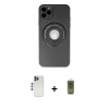 MARSİLYAN™- iPhone 12 Pro Max Kılıf Eksen Klasik Prime - Siyah Joko Magic 5D Hayalet Cam + Shine Kamera Lens - LT