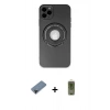 MARSİLYAN™- iPhone 12 Pro Max Kılıf Eksen Klasik Prime - Siyah Joko Magic 5D Hayalet Cam + Shine Kamera Lens Koruma Cam - SH