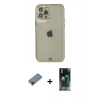 MARSİLYAN™- iPhone 12 Pro Max Kılıf Eksen Minimal Koleksiyonu - Şeffaf 360 Full Body Arka Koruyucu + Shine Kamera Lens Koruma Cam - SH
