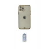 MARSİLYAN™- iPhone 12 Pro Max Kılıf Eksen Minimal Koleksiyonu - Siyah Joko Magic 5D Cam