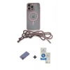 MARSİLYAN™- iPhone 12 Pro Max Kılıf Eksen Özel Seri - Şeffaf Royal Nano Ekran Koruyucu + Metal Kamera Lens Koruma Cam - GD