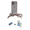 MARSİLYAN™- iPhone 12 Pro Max Kılıf Eksen Özel Seri - Şeffaf Royal Nano Ekran Koruyucu + Shine Kamera Lens Koruma Cam - GD