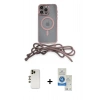 MARSİLYAN™- iPhone 12 Pro Max Kılıf Eksen Özel Seri - Şeffaf Royal Nano Ekran Koruyucu + Shine Kamera Lens - GD