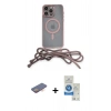 MARSİLYAN™- iPhone 12 Pro Max Kılıf Eksen Özel Seri - Şeffaf Royal Nano Ekran Koruyucu + Renkli Kamera Lens Koruma Cam - TU