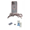 MARSİLYAN™- iPhone 12 Pro Max Kılıf Eksen Özel Seri - Şeffaf Royal Nano Ekran Koruyucu + Sarı Renkli Kamera Lens Koruma Cam