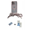 MARSİLYAN™- iPhone 12 Pro Max Kılıf Eksen Özel Seri - Şeffaf Royal Nano Ekran Koruyucu + Shine Kamera Lens Koruma Cam - PE