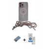 MARSİLYAN™- iPhone 12 Pro Max Kılıf Eksen Özel Seri - Şeffaf Royal Nano Ekran Koruyucu + Shine Kamera Lens Koruma Cam - SH