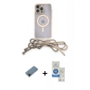 MARSİLYAN™- iPhone 12 Pro Max Kılıf Eksen Özel Seri - Şeffaf Royal Nano Ekran Koruyucu + Shine Kamera Lens Koruma Cam - SH