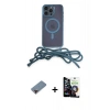 MARSİLYAN™- iPhone 12 Pro Max Kılıf Eksen Özel Seri - Şeffaf Temperli Cam Ekran Koruyucu + Metal Kamera Lens Koruma Cam - KI