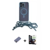 MARSİLYAN™- iPhone 12 Pro Max Kılıf Eksen Özel Seri - Şeffaf Temperli Cam Ekran Koruyucu + Metal Kamera Lens Koruma Cam - GD