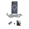 MARSİLYAN™- iPhone 12 Pro Max Kılıf Eksen Özel Seri - Şeffaf Temperli Cam Ekran Koruyucu + Metal Kamera Lens Koruma Cam - GD