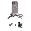 MARSİLYAN™- iPhone 12 Pro Max Kılıf Eksen Özel Seri - Şeffaf Temperli Cam Ekran Koruyucu + Metal Kamera Lens Koruma Cam - GD