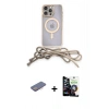 MARSİLYAN™- iPhone 12 Pro Max Kılıf Eksen Özel Seri - Şeffaf Temperli Cam Ekran Koruyucu + Pembe Renkli Kamera Lens Koruma Cam
