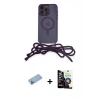 MARSİLYAN™- iPhone 12 Pro Max Kılıf Eksen Özel Seri - Şeffaf Temperli Cam Ekran Koruyucu + Shine Kamera Lens Koruma Cam - MI