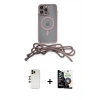 MARSİLYAN™- iPhone 12 Pro Max Kılıf Eksen Özel Seri - Şeffaf Temperli Cam Ekran Koruyucu + Shine Kamera Lens - GD