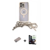 MARSİLYAN™- iPhone 12 Pro Max Kılıf Eksen Özel Seri - Şeffaf Temperli Cam Ekran Koruyucu + Sierra Blue Shine Kamera Lens Koruma Cam