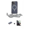 MARSİLYAN™- iPhone 12 Pro Max Kılıf Eksen Özel Seri - Şeffaf Temperli Cam Ekran Koruyucu + Renkli Kamera Lens Koruma Cam - TU