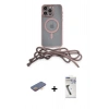 MARSİLYAN™- iPhone 12 Pro Max Kılıf Eksen Özel Seri - Şeffaf Uv Polymer Nano Ekran Koruyucu + Renkli Kamera Lens Koruma Cam - TU