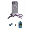 MARSİLYAN™- iPhone 12 Pro Max Kılıf Eksen Özel Seri - Siyah 18D Cam Ekran Koruyucu + Shine Kamera Lens Koruma Cam - GD