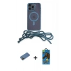 MARSİLYAN™- iPhone 12 Pro Max Kılıf Eksen Özel Seri - Siyah 18D Cam Ekran Koruyucu + Shine Kamera Lens Koruma Cam - GD