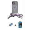 MARSİLYAN™- iPhone 12 Pro Max Kılıf Eksen Özel Seri - Siyah 18D Cam Ekran Koruyucu + Shine Kamera Lens Koruma Cam - GS