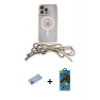 MARSİLYAN™- iPhone 12 Pro Max Kılıf Eksen Özel Seri - Siyah 18D Cam Ekran Koruyucu + Shine Kamera Lens Koruma Cam - MI