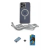 MARSİLYAN™- iPhone 12 Pro Max Kılıf Eksen Özel Seri - Siyah 18D Cam Ekran Koruyucu + Shine Kamera Lens Koruma Cam - GI