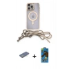 MARSİLYAN™- iPhone 12 Pro Max Kılıf Eksen Özel Seri - Siyah 18D Cam Ekran Koruyucu + Yeşil Renkli Kamera Lens Koruma Cam