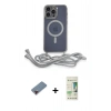 MARSİLYAN™- iPhone 12 Pro Max Kılıf Eksen Özel Seri - Siyah 20D Premium Cam Ekran Koruyucu + Metal Kamera Lens Koruma Cam - KI