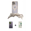 MARSİLYAN™- iPhone 12 Pro Max Kılıf Eksen Özel Seri - Siyah 20D Premium Cam Ekran Koruyucu + Neon Fosforlu Kamera Lens - YL