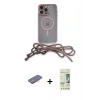 MARSİLYAN™- iPhone 12 Pro Max Kılıf Eksen Özel Seri - Siyah 20D Premium Cam Ekran Koruyucu + Pembe Renkli Kamera Lens Koruma Cam