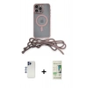 MARSİLYAN™- iPhone 12 Pro Max Kılıf Eksen Özel Seri - Siyah 20D Premium Cam Ekran Koruyucu + Shine Kamera Lens - LT