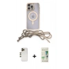 MARSİLYAN™- iPhone 12 Pro Max Kılıf Eksen Özel Seri - Siyah 20D Premium Cam Ekran Koruyucu + Shine Kamera Lens - GD