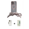 MARSİLYAN™- iPhone 12 Pro Max Kılıf Eksen Özel Seri - Siyah 20D Premium Cam Ekran Koruyucu + Shine Kamera Lens - GD